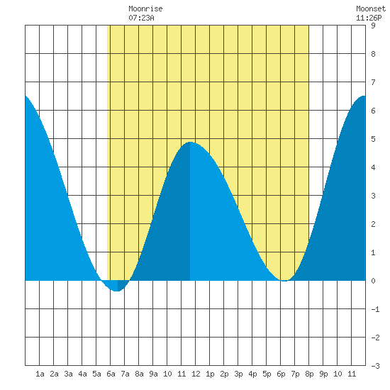 Riggins Ditch tide chart for Friday, May 10, 2024