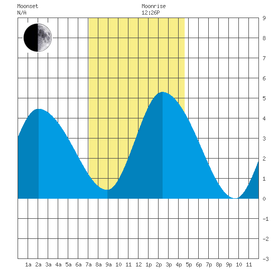 Riggins Ditch tide chart for Sunday, December 8, 2024