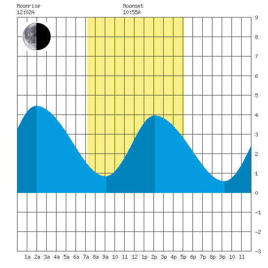 Riggins Ditch tide chart for Tuesday, January 21, 2025