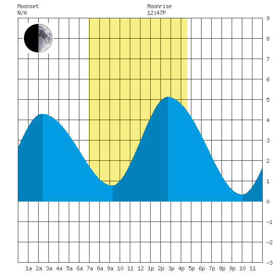 Riggins Ditch tide chart for Friday, November 28, 2025