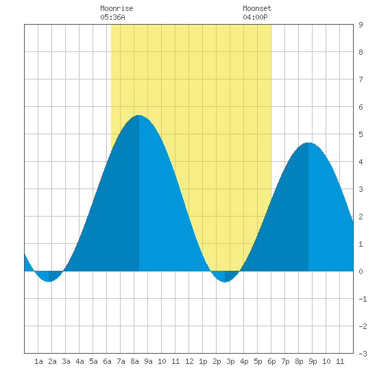 Riggins Ditch tide chart for Friday, March 8, 2024