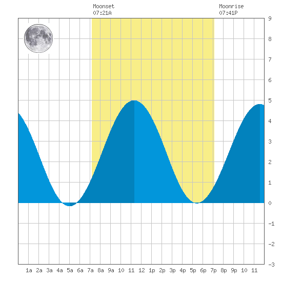 Riggins Ditch tide chart for Friday, March 14, 2025