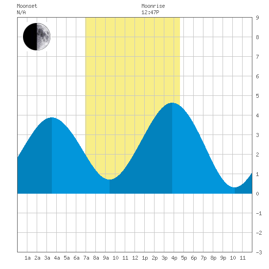 Riggins Ditch tide chart for Friday, November 28, 2025
