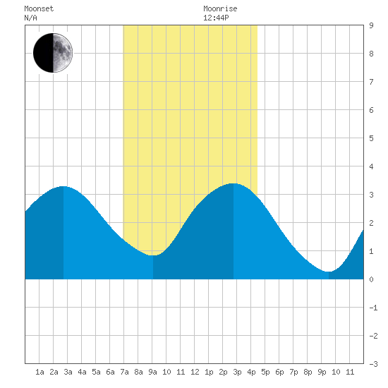Riverdale tide chart for Friday, November 28, 2025
