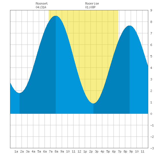 Robinhood tide chart for Tuesday, March 19, 2024