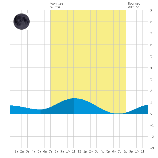 Doctors Arm tide chart for Sunday, August 4, 2024