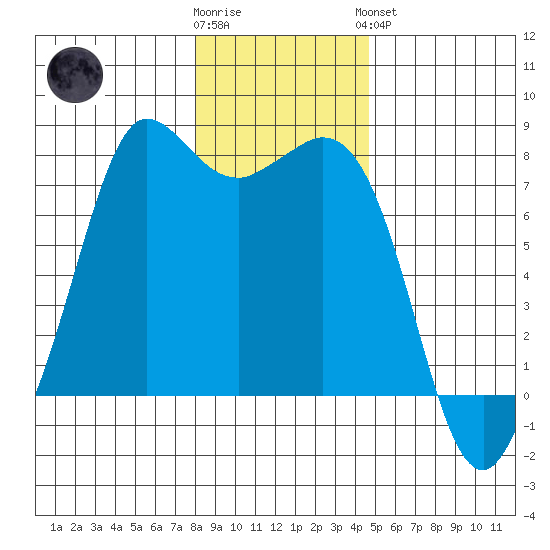 Rosario tide chart for Tuesday, January 12, 2021
