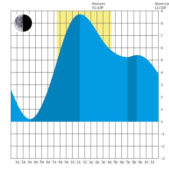 Rosario tide chart for Friday, November 22, 2024