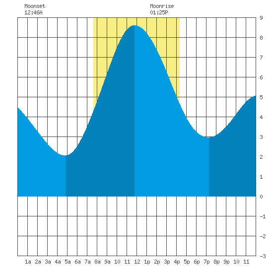 Rosario tide chart for Saturday, November 29, 2025