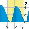 SCL RR bridge tide chart for Thursday, August 12, 2021