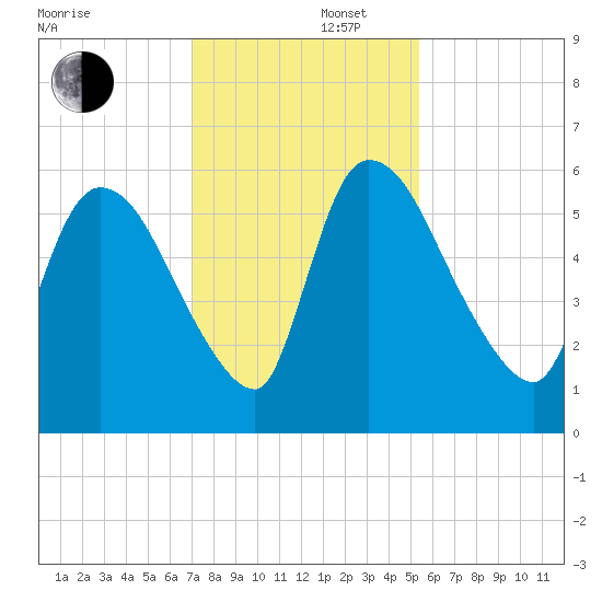 SCL RR bridge tide chart for Friday, November 22, 2024