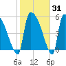 SCL RR bridge tide chart for Friday, January 31, 2025