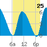 SCL RR bridge tide chart for Friday, July 25, 2025