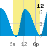 SCL RR bridge tide chart for Tuesday, August 12, 2025