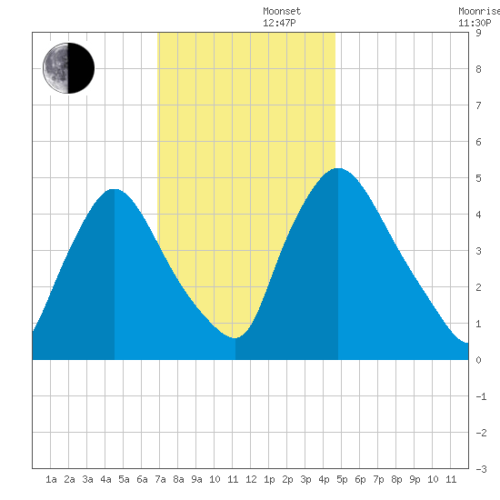 Salem Canal tide chart for Friday, November 22, 2024