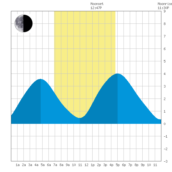 Salem tide chart for Friday, November 22, 2024