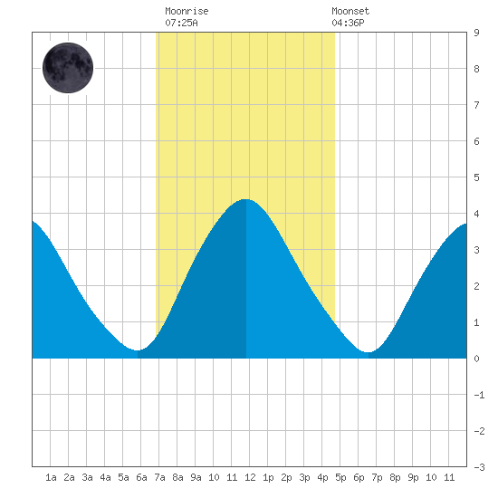 Salem tide chart for Thursday, November 20, 2025