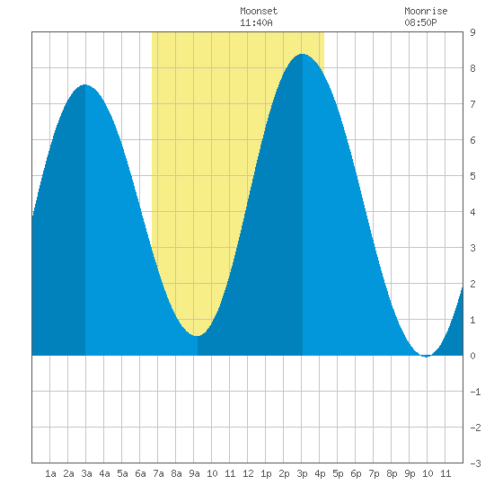 Salisbury Point tide chart for Wednesday, November 20, 2024