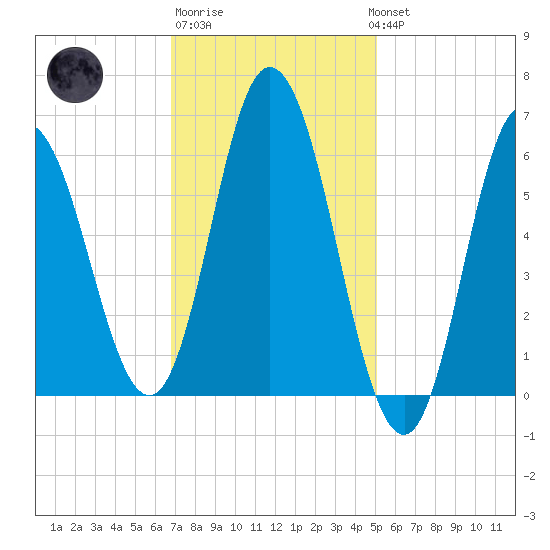 Salmon Falls River tide chart for Friday, February 9, 2024