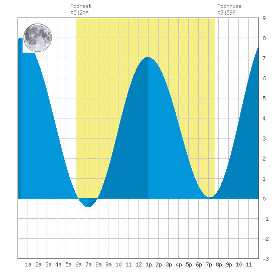 Salmon Falls River tide chart for Monday, August 19, 2024