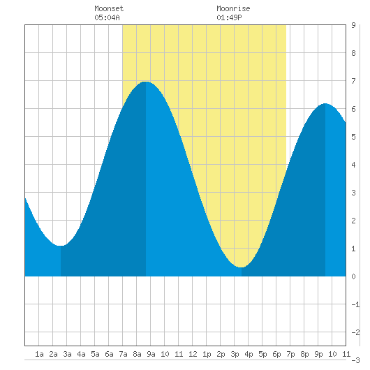 Salmon Falls River tide chart for Sunday, March 9, 2025