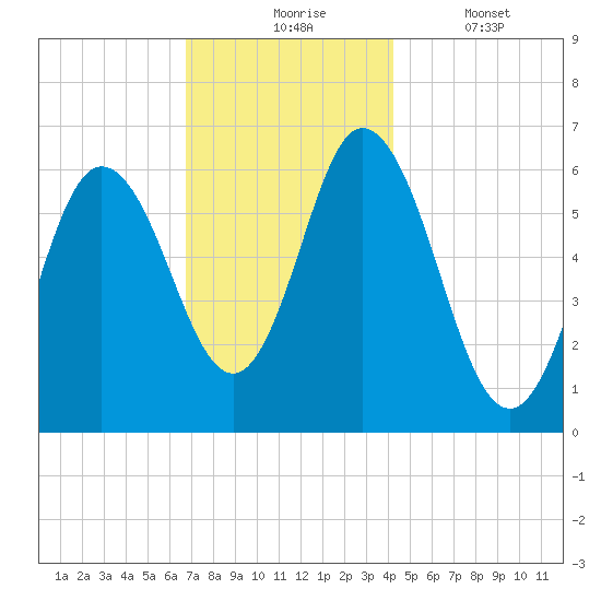 Salmon Falls River tide chart for Monday, November 24, 2025