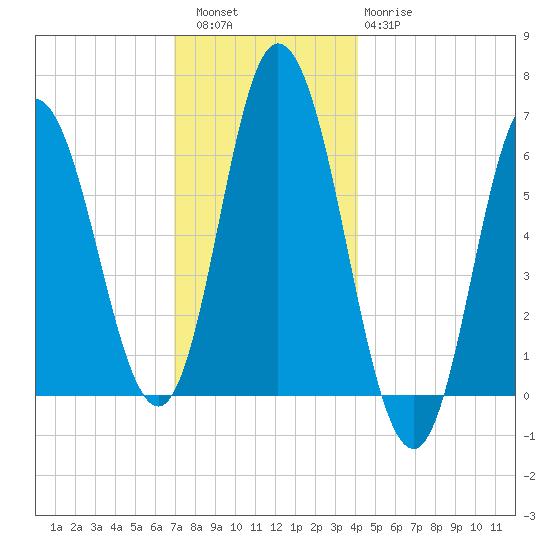 Salmon Falls River tide chart for Friday, December 5, 2025
