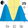 Salmon Falls River tide chart for Sunday, January 25, 2026