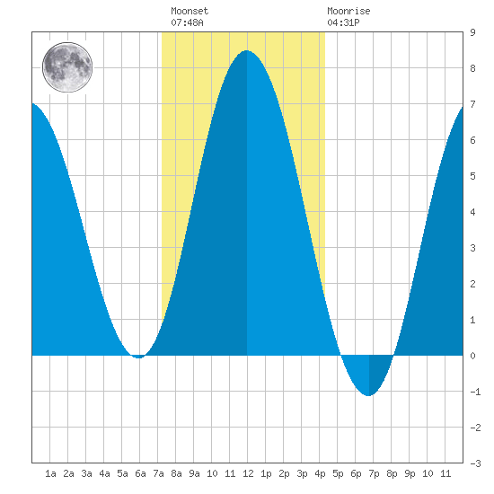 Salmon Falls River tide chart for Saturday, January 3, 2026