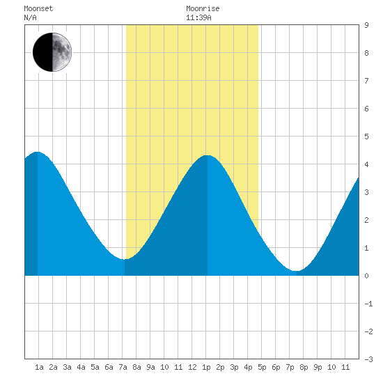 Fort Hancock tide chart for Sunday, January 9, 2022