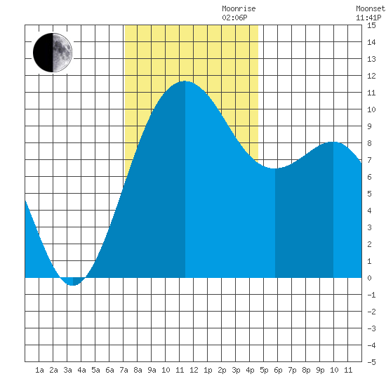 Langley tide chart for Thursday, November 11, 2021