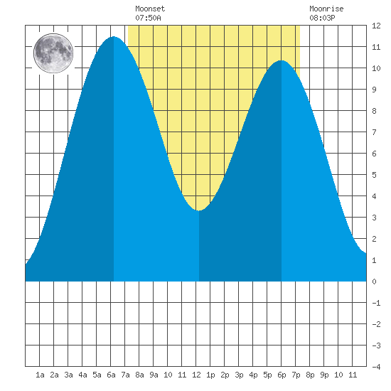 Langley tide chart for Friday, March 18, 2022