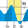 Sausalito tide chart for Saturday, January 31, 2026