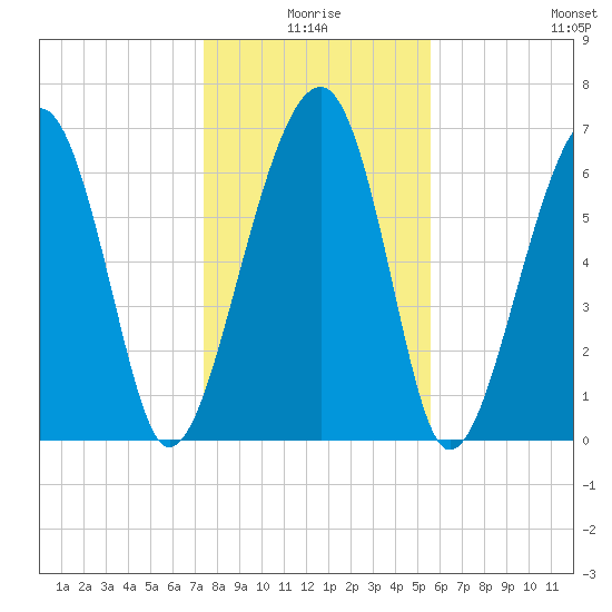 Savage Island tide chart for Friday, January 7, 2022
