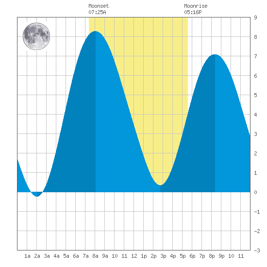 Savannah tide chart for Friday, January 6, 2023