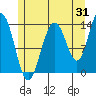 Stewart Glacier, Sawyer Island tide chart for Monday, July 31, 2023