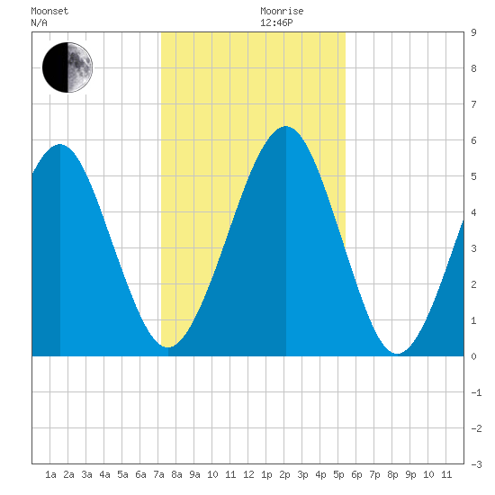 Seacamp Dock tide chart for Friday, December 10, 2021