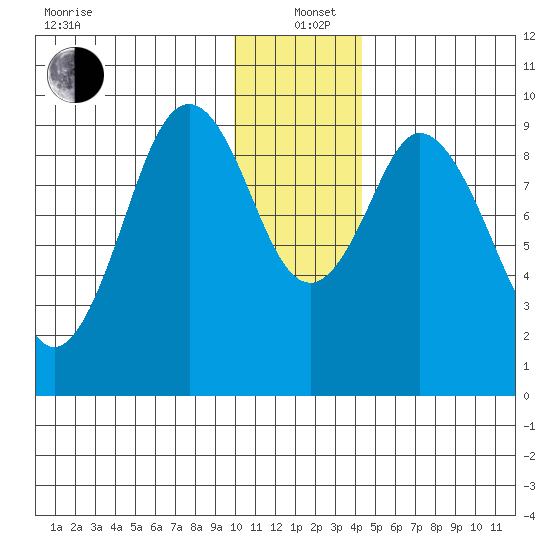 Seal Bay tide chart for Sunday, December 22, 2024