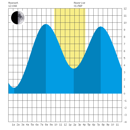Seal Bay tide chart for Sunday, December 8, 2024
