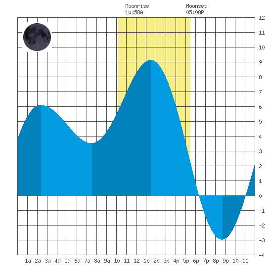 Seal Cape tide chart for Sunday, January 2, 2022