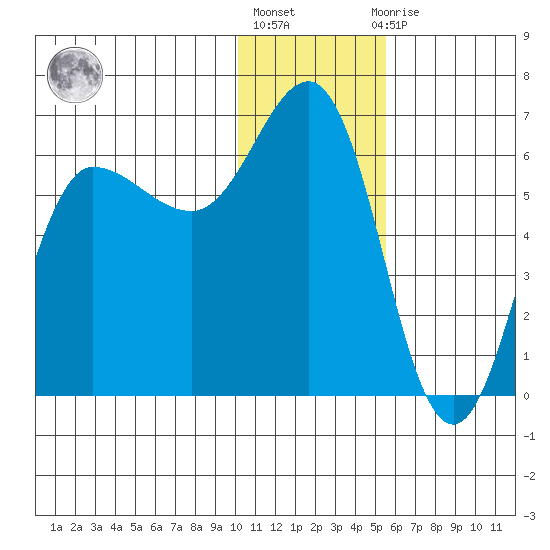 Seal Cape tide chart for Friday, January 6, 2023