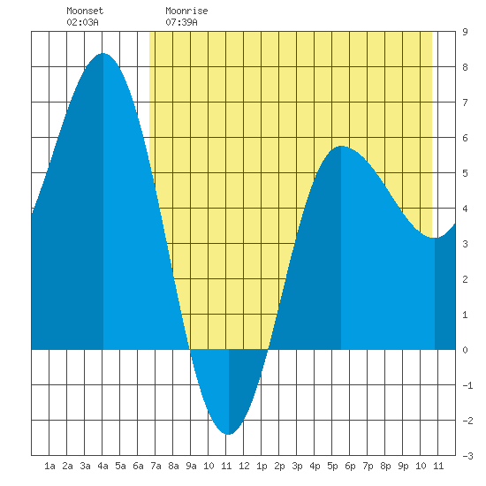 Seal Cape tide chart for Friday, May 10, 2024