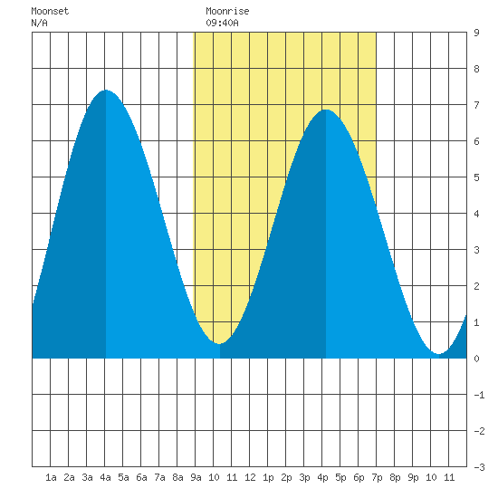 Seal Cape tide chart for Friday, February 20, 2026