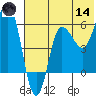 Seal Cape tide chart for Sunday, June 14, 2026