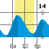 Seaside tide chart for Friday, November 14, 2025
