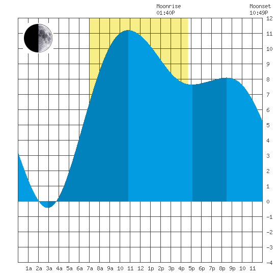 Seattle tide chart for Friday, November 8, 2024