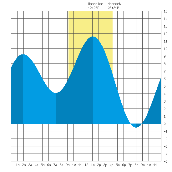 Seward tide chart for Friday, November 21, 2025