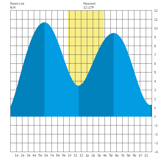 Shag Rock tide chart for Tuesday, January 5, 2021