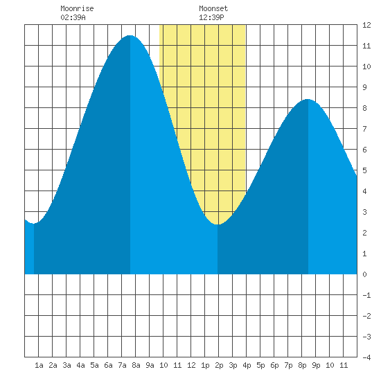 Shag Rock tide chart for Thursday, January 7, 2021