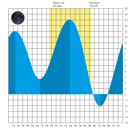 Shag Rock tide chart for Thursday, February 11, 2021